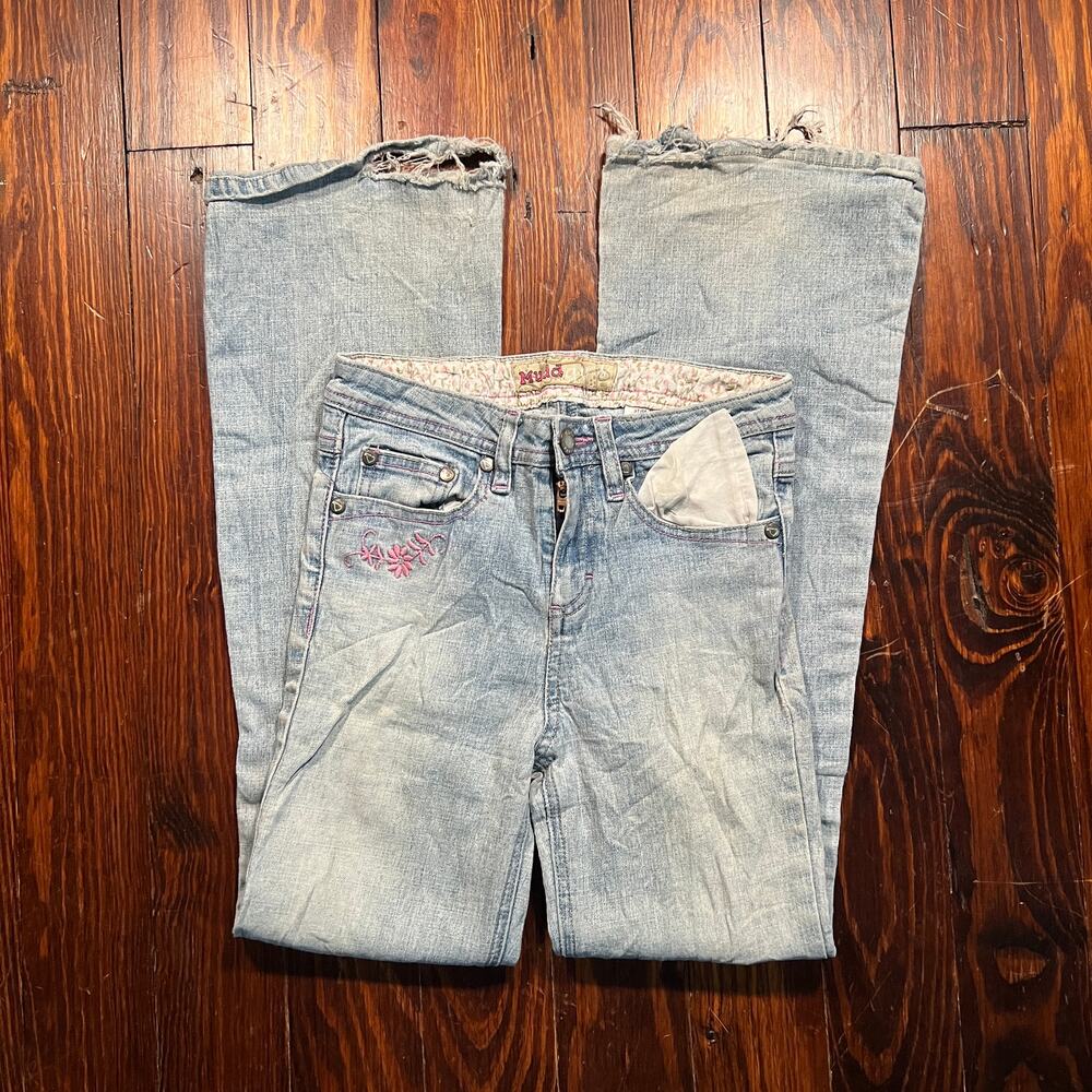 Mudd Girls 12 Slim Y2K Jeans Blue Bootcut